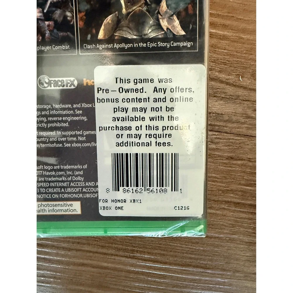 For Honor Xbox One Game Ubisoft Action Fighting Legacy Battle Pack Resealed